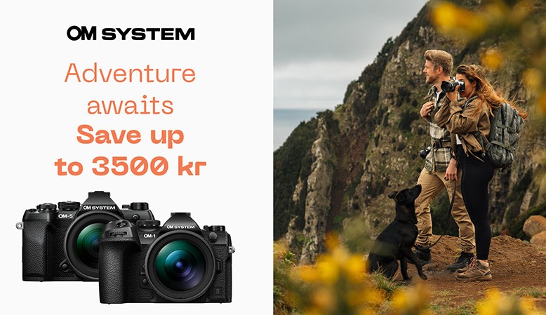 OM System tilbyder en cashback p&aring; udvalgte kameraer og objektiver.